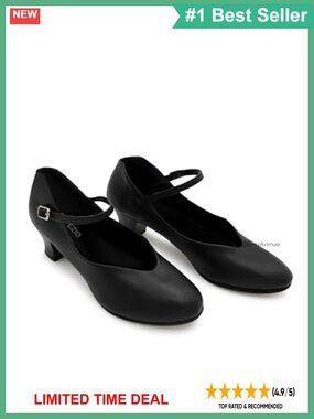 Character Dance Shoe 1.5" Heel PU Upper Leather Sole
